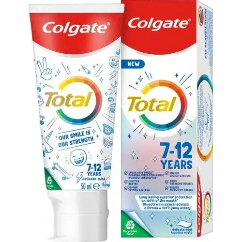 Colgate зубна паста 50мл Total kids 7-12 років
