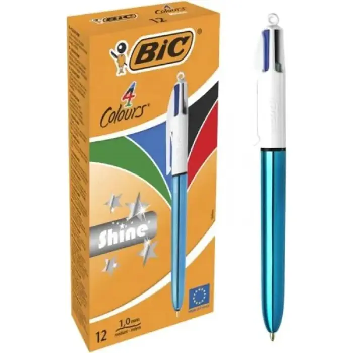 Кулькова ручка BIC 4 Colours Shine Blue