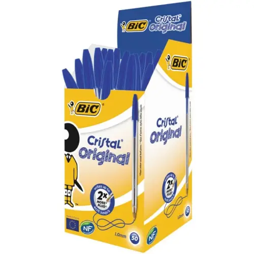 Ручка кулькова BIC Cristal, 50 уп.