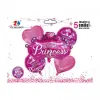 Кулі фольговані набір "Happy birthday-Princess"
