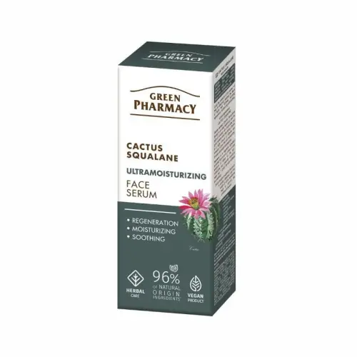 Green Pharmacy Сироватка для обличчя Кактус + Сквалан, 30мл