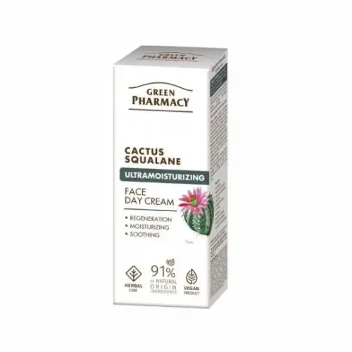 Green Pharmacy Дневной крем для лица Кактус + сквалан, 50мл