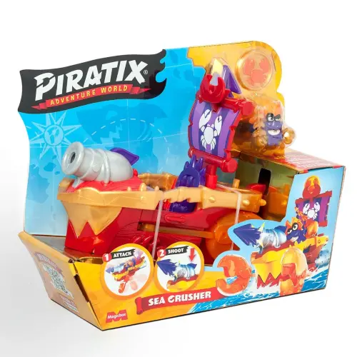 Игровой набор "PIRATIX S. ПИРАТСКИЙ КОРАБЛЬ МОРСКОЙ ГРОМОВЕРЖЕЦ"