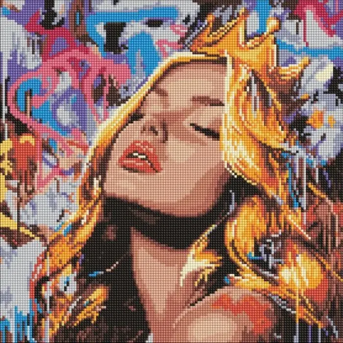 Алмазна мозаїка - "Сучасна Спляча красуня" ©art_selena_ua, 40х40см