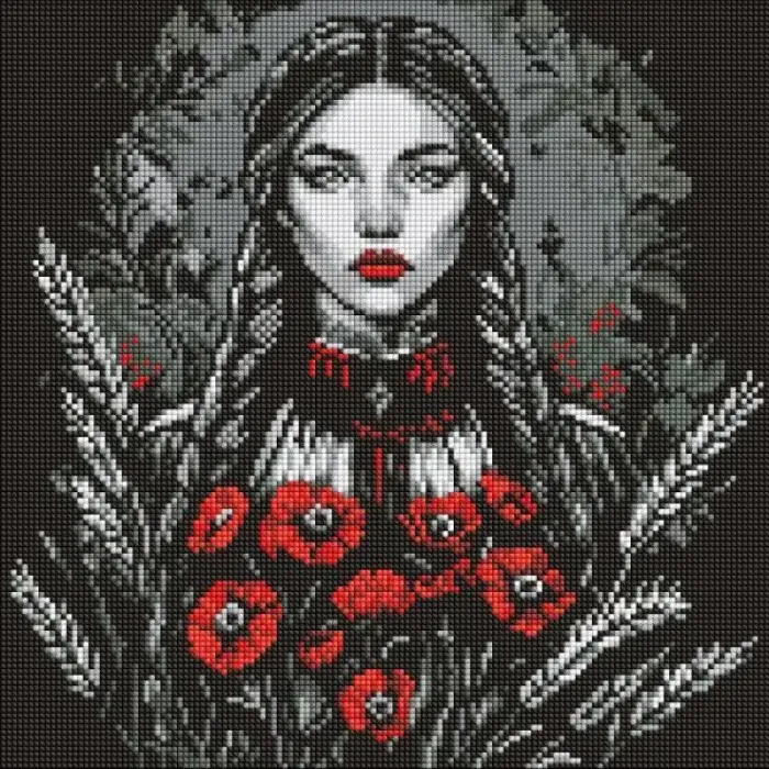 Алмазна мозаїка - "Жіноча сила" ©art_selena_ua, 40х40см