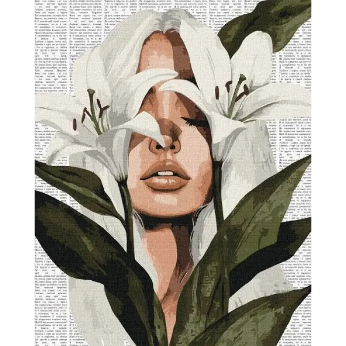 Картина по номерам - "Красочная поэзия: Лилии" ©art_selena_ua, 40х50см