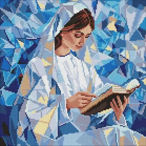 Алмазная мозаика - "Тихое чтиво" ©art_selena_ua, 40х40см