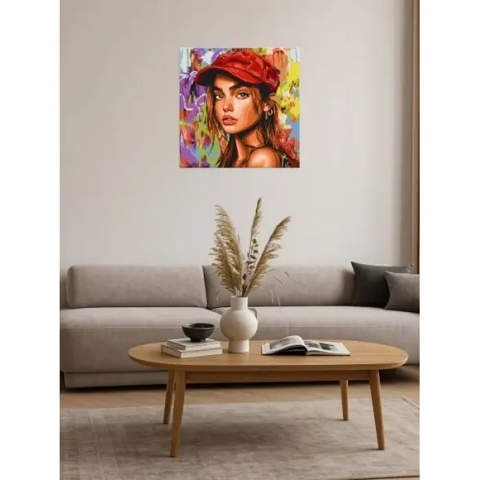 Картина за номерами - "Сучасна Червона шапочка" ©art_selena_ua, 40х40см