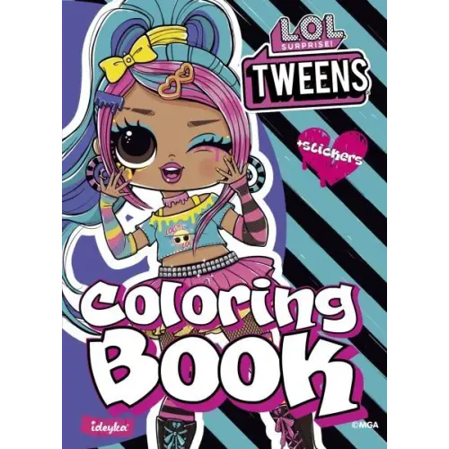 Книжка-розмальовка зі стікерами "Tweens Emma Emo"