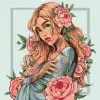 Картина по номерам – Весенний цветок 40х40 см.