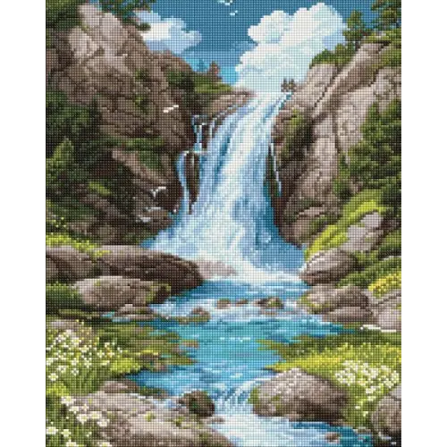 Алмазна мозаїка - "Шум води й спокій" ©art_selena_ua, 40х50см