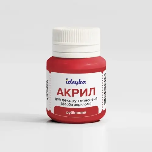 Акрил для декору - Рубіновий