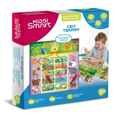 Электронная логическая игра KIDDI SMART - ВИКТОРИНА МИР ЖИВОТНЫХ S2