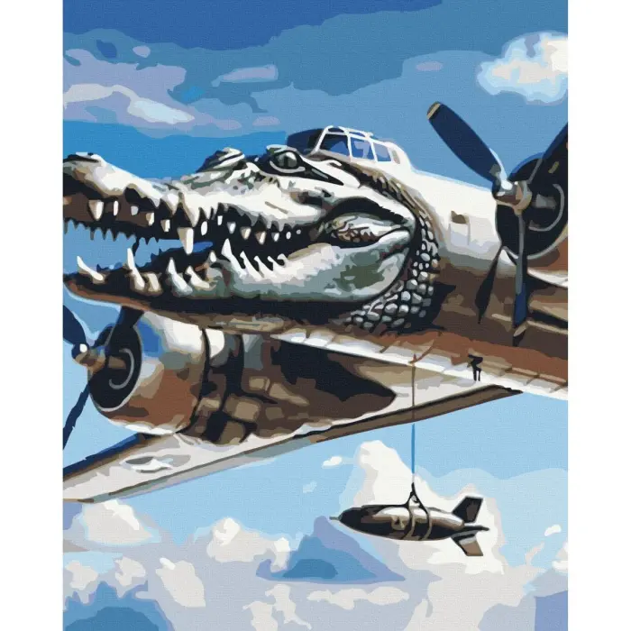 Картина по номерам "Bombardino Crocodile" 40x50 см.