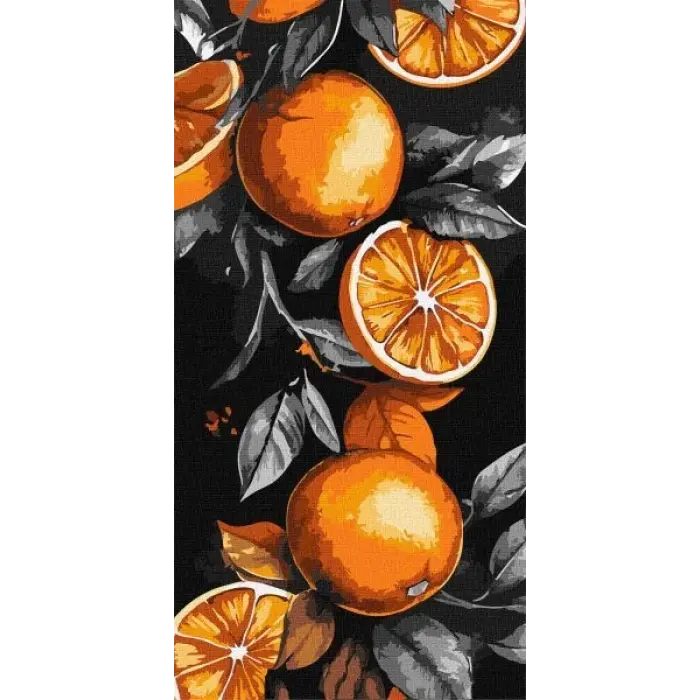 Картина за номерами - "Сицилійські апельсини" ©art_selena_ua, 40х80см