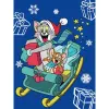 Картина по номерах "Tom and Jerry: на санчатах" 30х40 см