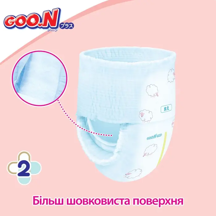 Трусики-подгузники Goo.N Plus для детей (размер 4(L), 9-14 кг, 44 шт.)