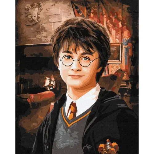Картина по номерам "Harry Potter: Гостиная Гриффиндора" 40х50 см