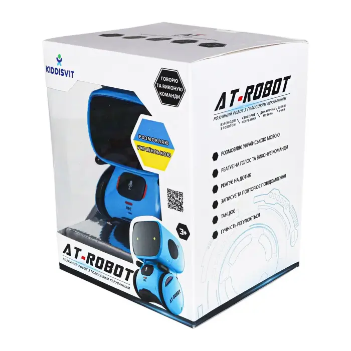 Інтерактивний робот з голосовим керуванням - AT-ROBOT (синій) укр