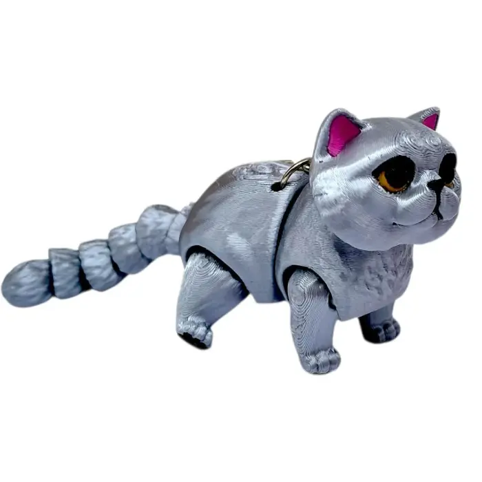 Брелок 3d печать "Кот шарнирный"