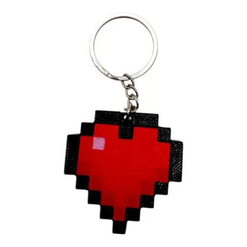 Брелок 3d друк "Minecraft: Heart Cliker"