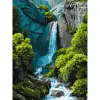 Картина по номерах "ВОДОСПАД У ГОРАХ" 30Х40 см