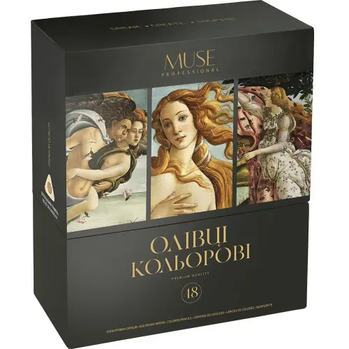 Олівці кольорові тригранні MUSE 48 кольорів