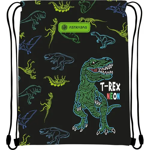Сумка для взуття Astrabag T-Rex neon (44 x 33 см)