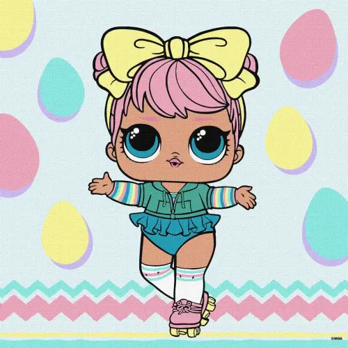Набір для розпису по номерах для дітей "L.O.L. Surprise! Spring Bling DAWN" 30х30см