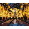 Картина за номерами з фарбами металік "Harry Potter: Велика зала" 40х50см