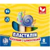 Пластилін круглий з блискітками 6 кольорів