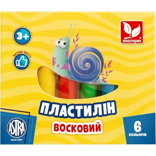 Пластилін круглий (6 кольорів в наборі)