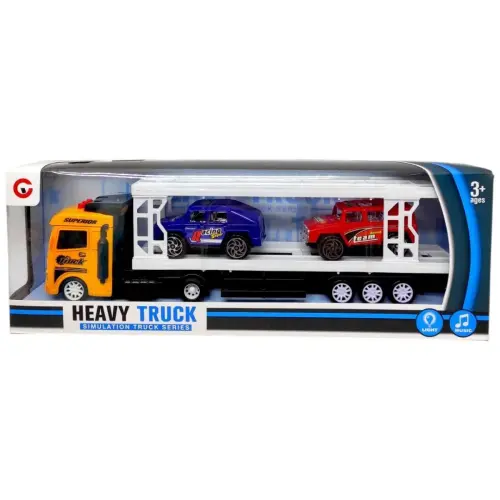 Уцінка. Автовоз інерційний 99A6-1C в коробці р.35x6,5x12 см YG Toys Пошкоджена упаковка