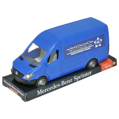 Автомобіль Mercedes-Benz Sprinter вантажний (синій) на планшетці, Tigres