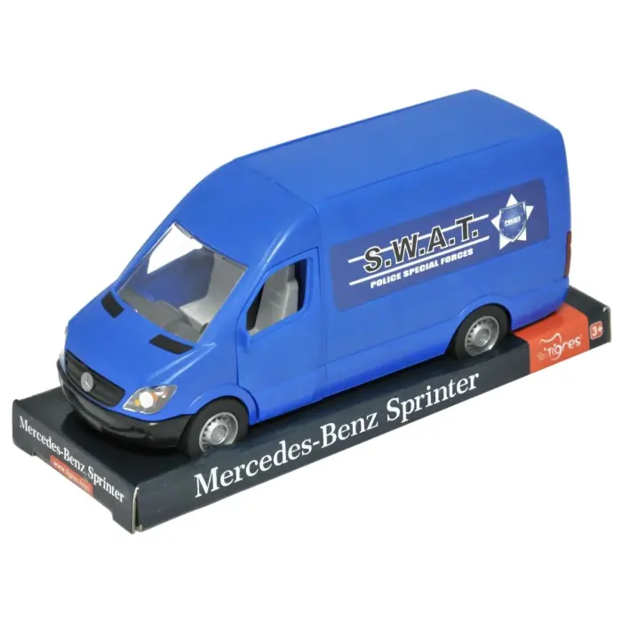 Автомобіль Mercedes-Benz Sprinter вантажний (синій) на планшетці, Tigres