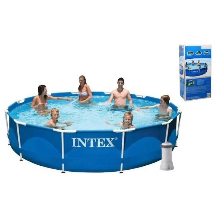 Intex Басейн каркасний фільтр/насос мережа 220-240 В, 366х76см, 6503л