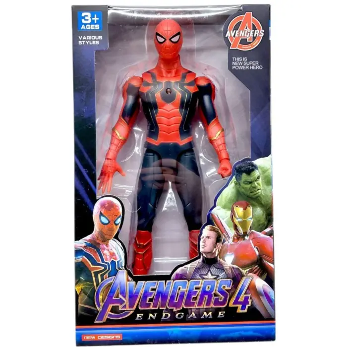 Уцінка. Герой MARVEL 26 см, підсвічування, в коробцІ (ЛЮДИНА-ПАВУК) Немає нижньої частини ноги