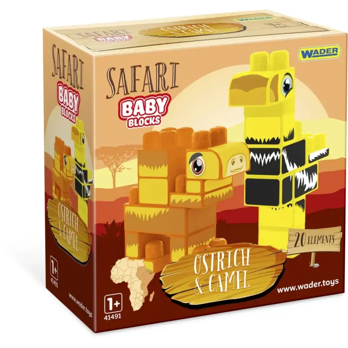Baby Blocks конструктор Сафарі - страус & верблюд