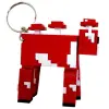 Брелок (3d друк) "MINECRAFT (МАЙНКРАФТ): КОРОВА", 5 см