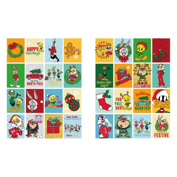 Книжка-раскраска со стикерами - Looney Tunes: Счастливого Рождества! ©Warner Bros.
