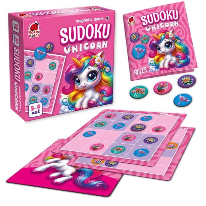 Магнітна гра "ROTER KAFER. SUDOKU: UNICORN" ROTERKAFER