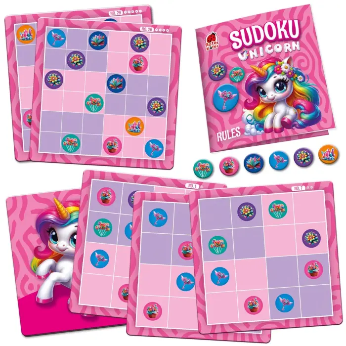 Магнітна гра "ROTER KAFER. SUDOKU: UNICORN" ROTERKAFER
