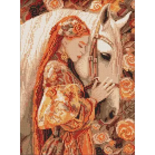 Алмазная мозаика - "Связь душ" (40х30 см)