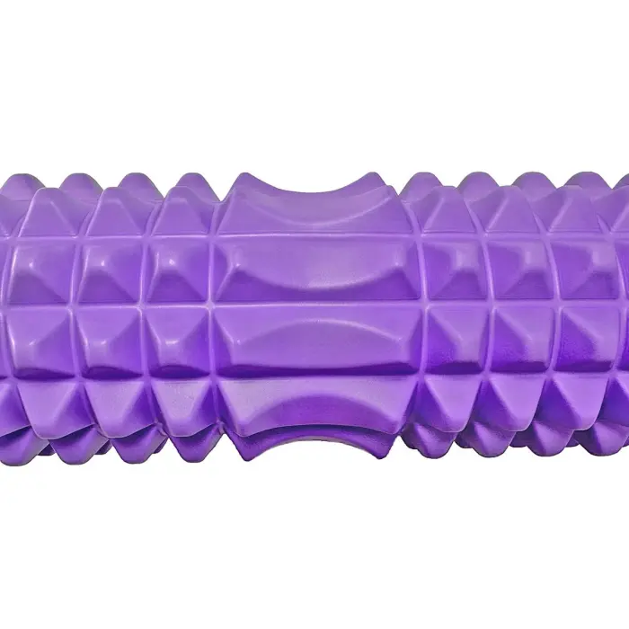 Масажний ролик EasyFit Grid Roller 45 см v.2.2 Фіолетовий