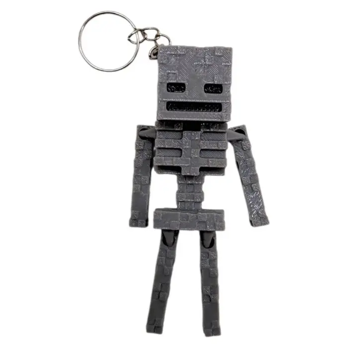 3D Брелоки MINECRAFT / МАЙНКРАФТ SKELETON / СКЕЛЕТ KEYCHAIN, 3D друк