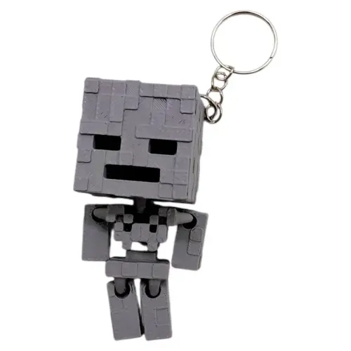 3D Брелоки MINECRAFT / МАЙНКРАФТ CHUBBY SKELETON / СКЕЛЕТ ГОЛОВАСТИК KEYCHAIN, 3D друк