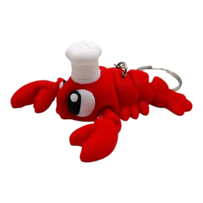 3D Брелоки CUTE CHEF LOBSTER / ШЕФ ЛОБСТЕР KEYCHAIN, 3D друк