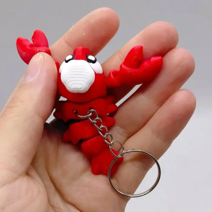 3D Брелоки CUTE CHEF LOBSTER / ШЕФ ЛОБСТЕР KEYCHAIN, 3D друк