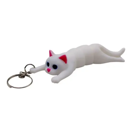 3D Брелоки "FLEXI CAT LONG / ДОВГИЙ КІТ", Keychain, 3D друк