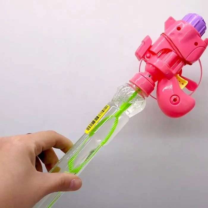 Радужные пузыри "Пистолет запускатель" 47 см (Желтый)